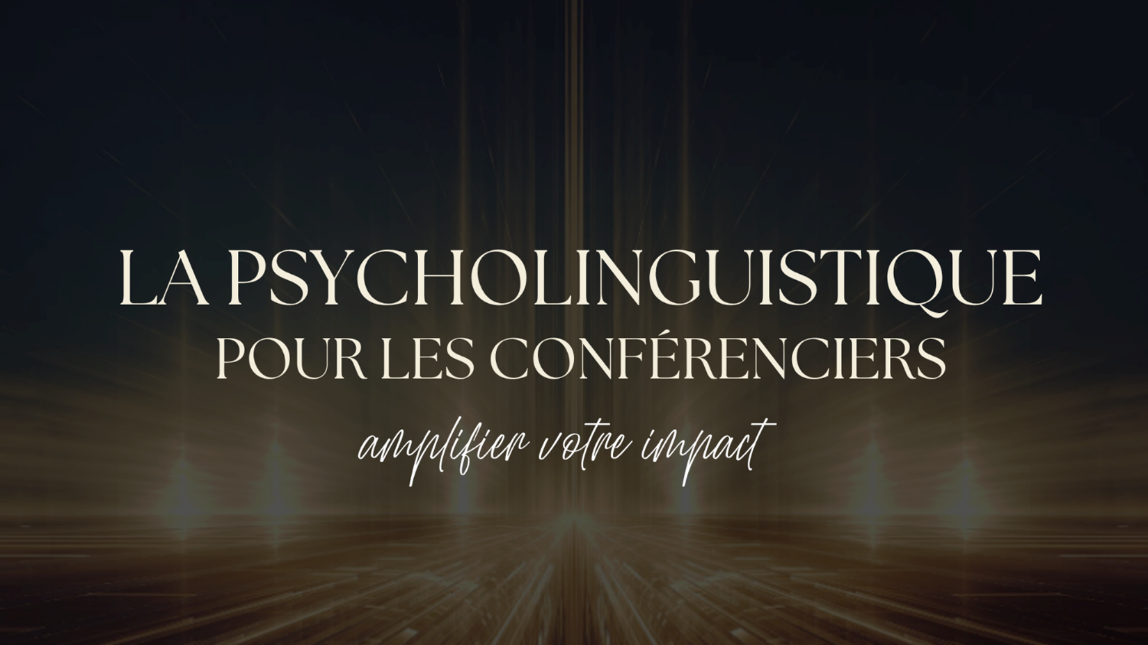 La psycholinguistique pour les conférenciers